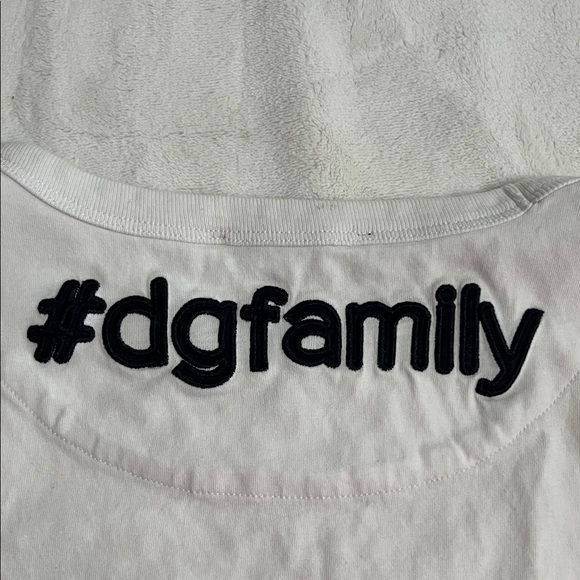 Dolce & Gabbana  White Tee with Black Logo - Picture 5 of 8